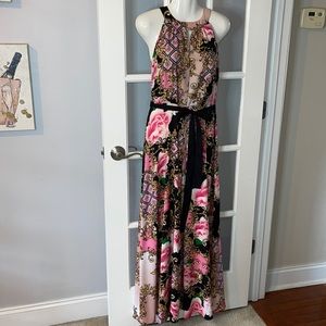 NY&CO beautiful multi color maxi dress size M